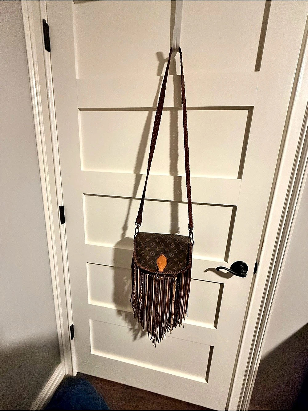 Louis Vuitton Fringe Crossbody Bag in Brown
